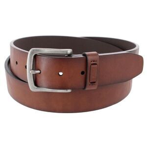 Lee Men's Big & Tall 38mm Burnished Edge Belt with Square Buckle